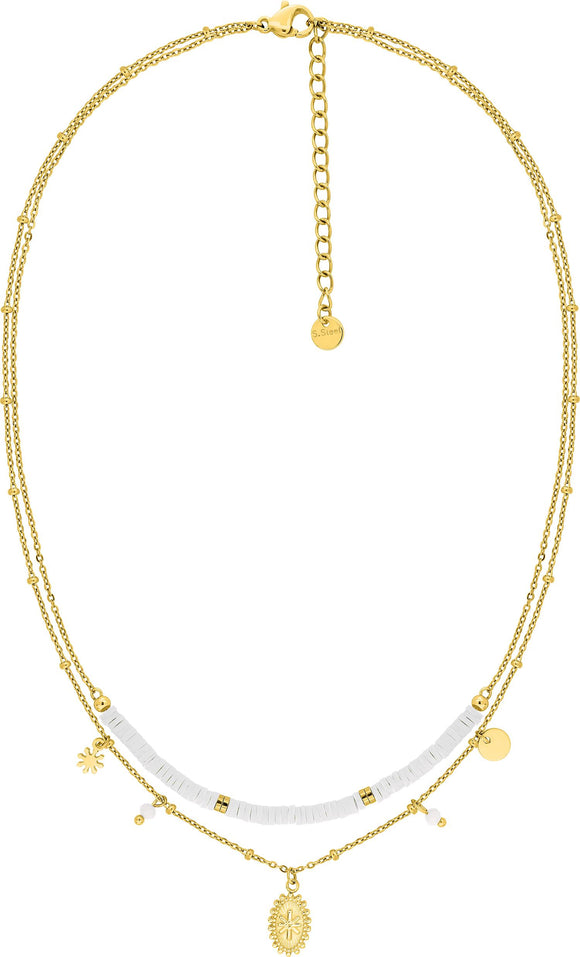 Collier en acier doré 850j-420