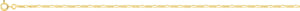 Chaine maille figaro 3+1 en or jaune 9ct 1.7mm 350-499