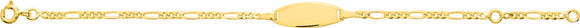 Gourmette enfant en or jaune 9ct 446-456