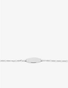 Gourmette enfant en or blanc 9ct 446B-116