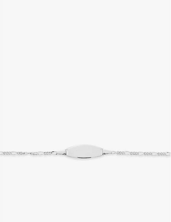 Gourmette enfant en or blanc 9ct 446B-116
