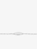 Gourmette enfant en or blanc 9ct 446B-116