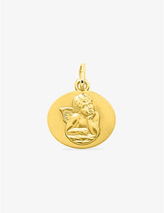 Médaille ange or jaune 9ct 469-327