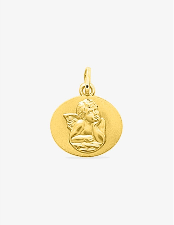 Médaille ange or jaune 9ct 469-327
