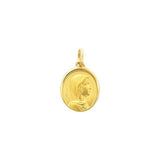 Médaille ovale vierge en or 9ct 469-318