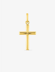 Pendentif croix en or jaune 9ct 469-333