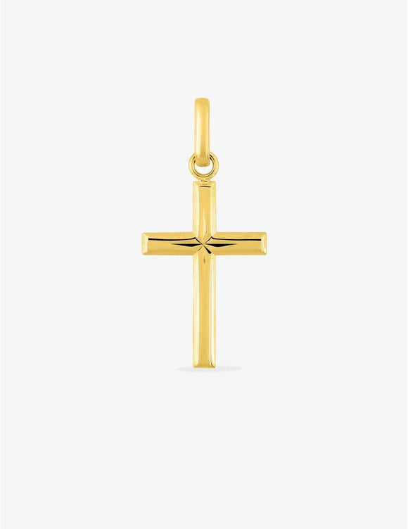 Pendentif croix en or jaune 9ct 469-333
