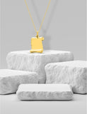 Pendentif parchemin en or jaune 9ct 460-165