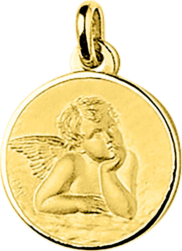 Médaille ange or jaune 9ct 469-328