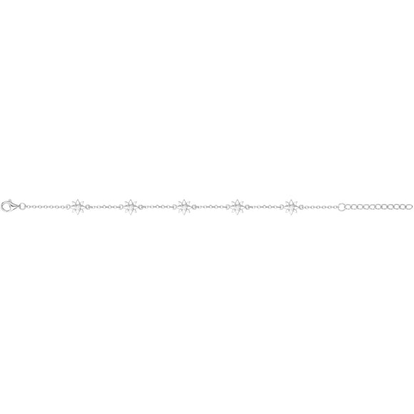 Bracelet en argent et zirconiums 645-2164