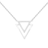 Collier en argent triangle 654z2341