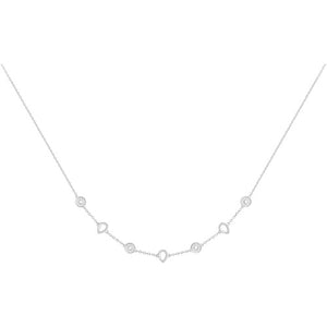 Collier en argent et zirconium 654z2196