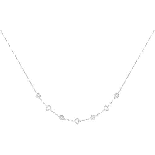 Collier en argent et zirconium 654z2196