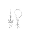 Boucles d'oreilles pendante fées en argent