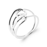 Bague en argent rhodié 614-646
