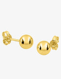 Boucles d'oreilles en or 18 ct boules 6mm 384-428