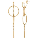 Boucles en acier doré 782-996