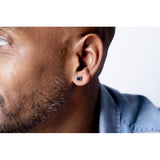 Boucles en acier et carbone noir 880-1641
