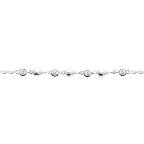 Bracelet en argent et zirconiums 645-2155