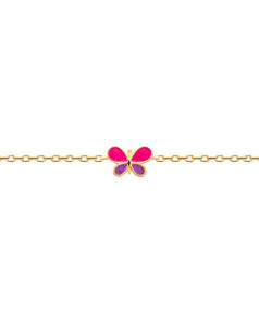 Bracelet papillon rose et mauve 740-857