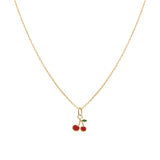 Collier Cerise en plaqué or 755-524