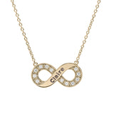 Collier infini en plaqué or à graver 755z377