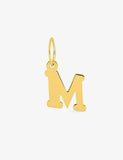 Pendentif initiale M en or 9ct 460-123