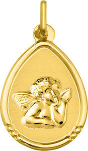 Médaille ange or jaune 9ct 469-331