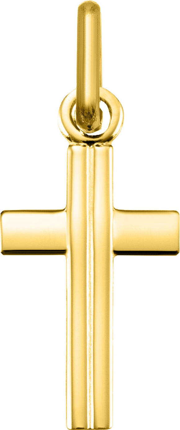 Pendentif croix en or jaune 9ct 460-168