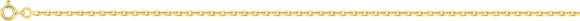 Chaine maille forçat en or jaune 9ct 2.1mm