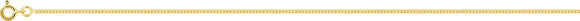 Chaine maille gourmette en or jaune 9ct 1.35mm