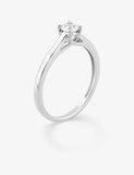 Bague en or blanc 9ct et diamants de laboratoire 405L11