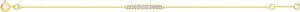 Bracelet en or jaune 9ct et diamants de laboratoire 445L4