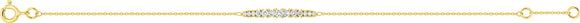 Bracelet en or jaune 9ct et diamants de laboratoire 445L4