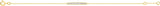 Bracelet en or jaune 9ct et diamants de laboratoire 445L4