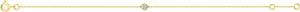 Bracelet en or jaune 9ct et diamants de laboratoire 445L2