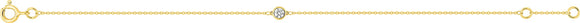 Bracelet en or jaune 9ct et diamants de laboratoire 445L2