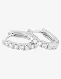 Boucles d'oreilles en or blanc 9ct et diamants de laboratoire 481-10