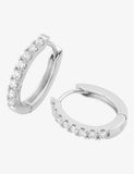 Boucles d'oreilles en or blanc 9ct et diamants de laboratoire 481-9
