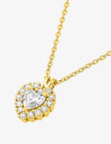 Collier solitaire diamant de laboratoire en or jaune 9ct 453-71