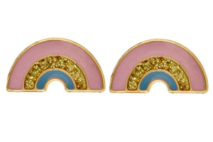 Boucles d'oreilles arc-en-ciel en or 18ct 386-179