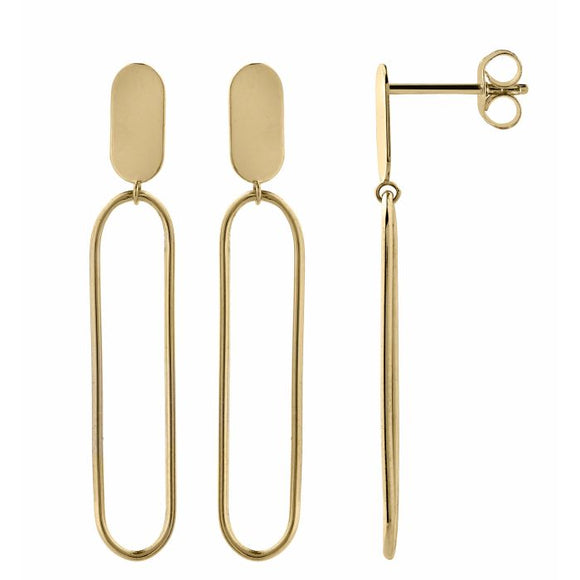 Boucles d'oreilles modernes en or 18 ct 382-184