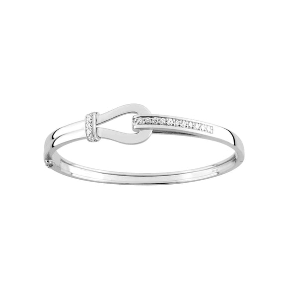 Bracelet jonc ouvrant en argent 645-2214