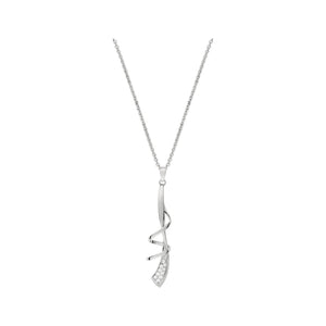 Collier en argent avec zirconiums 654-861