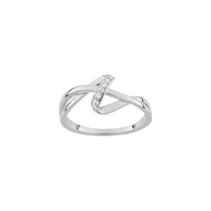 Bague en argent et zirconiums 611-4019