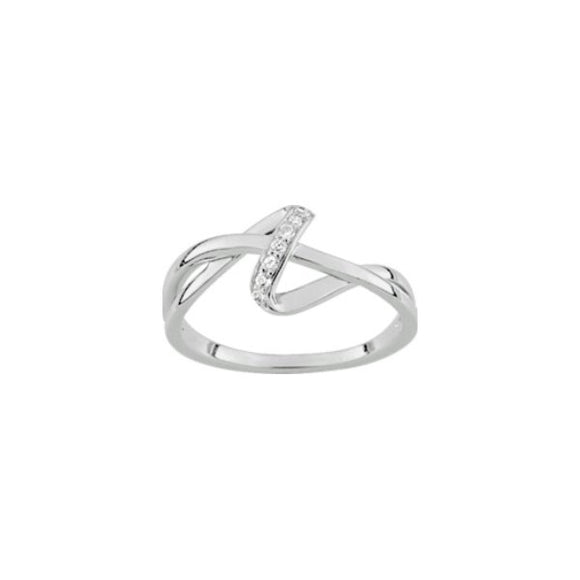 Bague en argent et zirconiums 611-4019