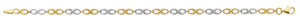 Bracelet infini en or jaune et blanc 9ct 442-22