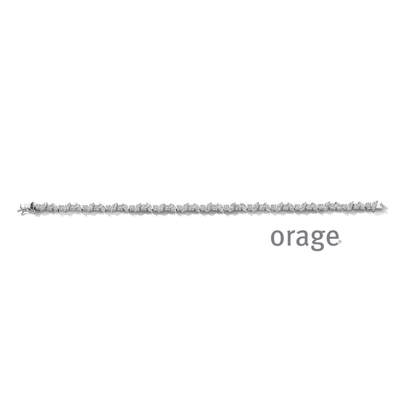 Bracelet Orage en argent et zirconiums 654Z116