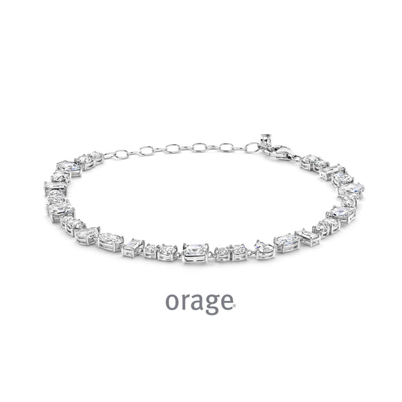 Bracelet Orage en argent et zirconiums 645-2186