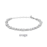 Bracelet Orage en argent et zirconiums 645-2186